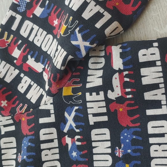 Vintage L.A.M.B. Around The World Sweatshirt Hoodie GUC size Medium - Picture 6 of 12